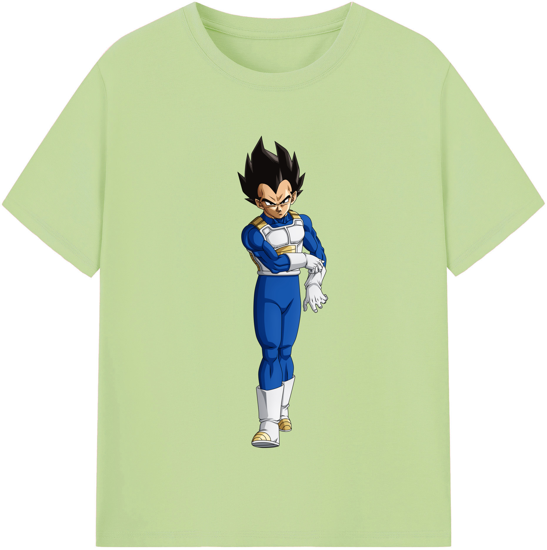 （画像用） ドラゴンボール ベジータ四世（Bejīta Yonsei）DRAGON BALL Vegeta IV 綿100％半袖Tシャツ（フロントプリント）